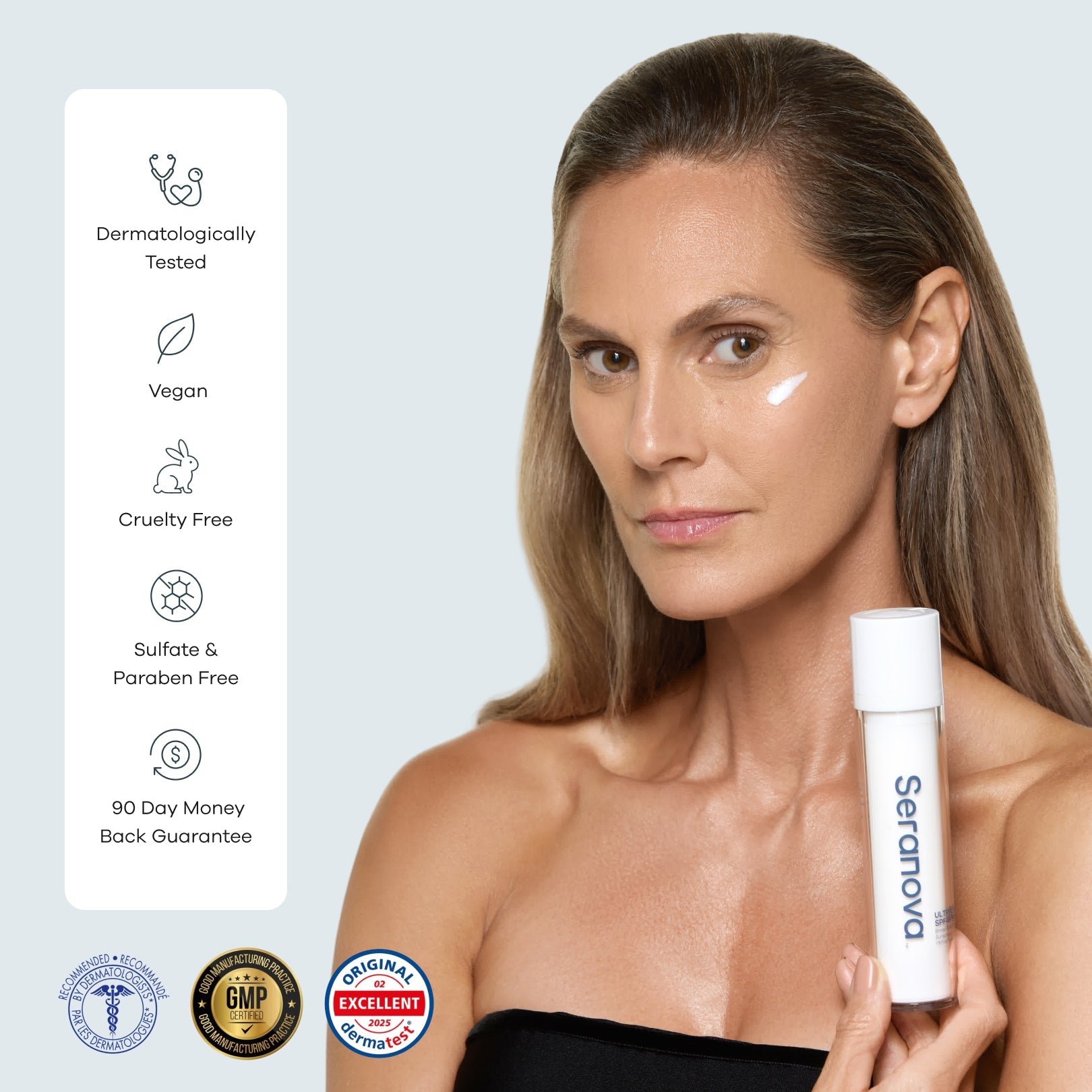 SPF 45 Liquid Serum - Seranova